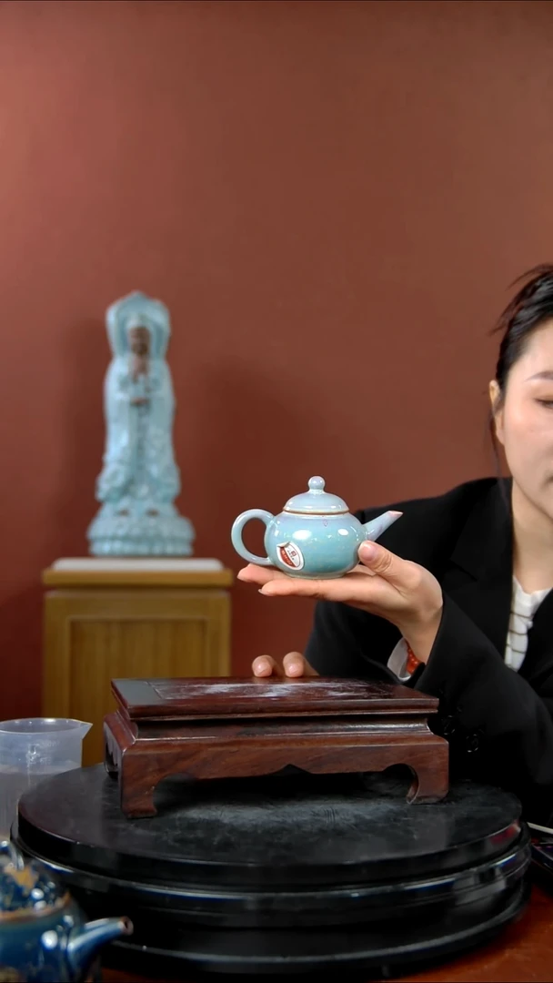 摆件大宋官窑 水平壶