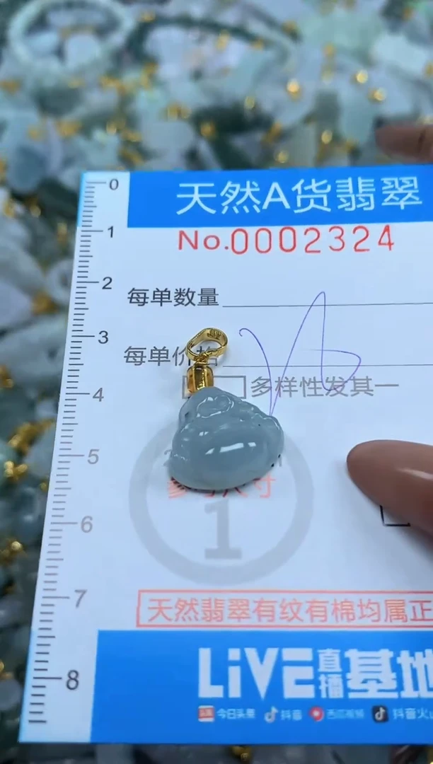 颈饰未镶嵌翡翠净货挂件-2324