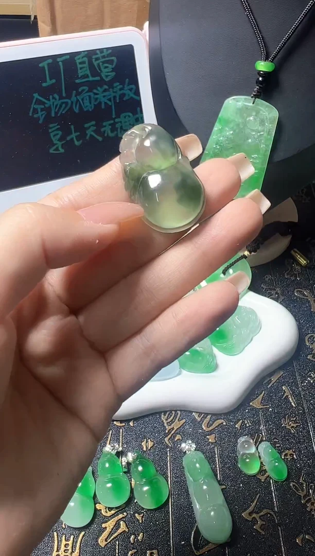 颈饰未镶嵌翡翠所见即所得，一图一物