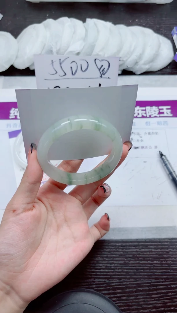 未镶嵌手镯石英质玉A111-58.59