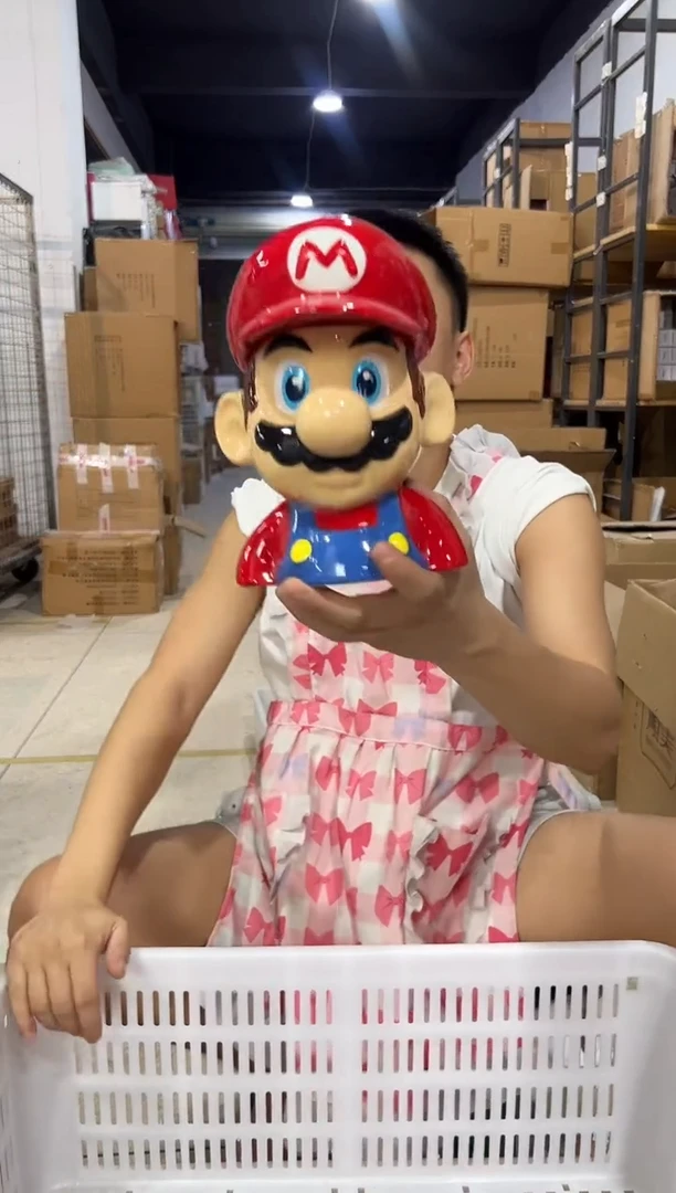 瓷片马里奥罐子