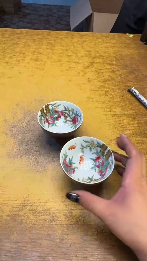 砾*瓷器瓷器瑕疵破破114一对