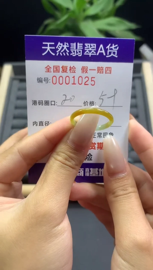 未镶嵌戒指翡翠天然  1025