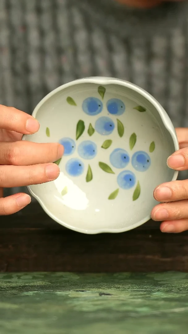 青诗集手工手绘瓷器