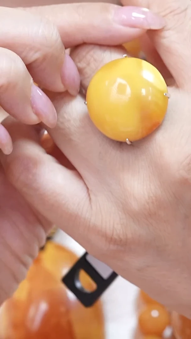 蜜蜡颈饰银S925镶嵌8247天然蜜蜡珠宝奇石云端妖孽全部保真