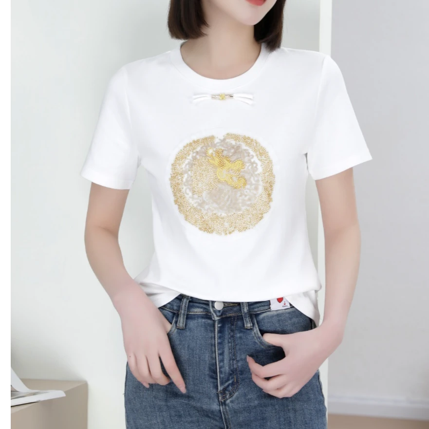 826双面潮牌特色短袖清清福利气质百搭特色国风时尚夏季半袖宽松