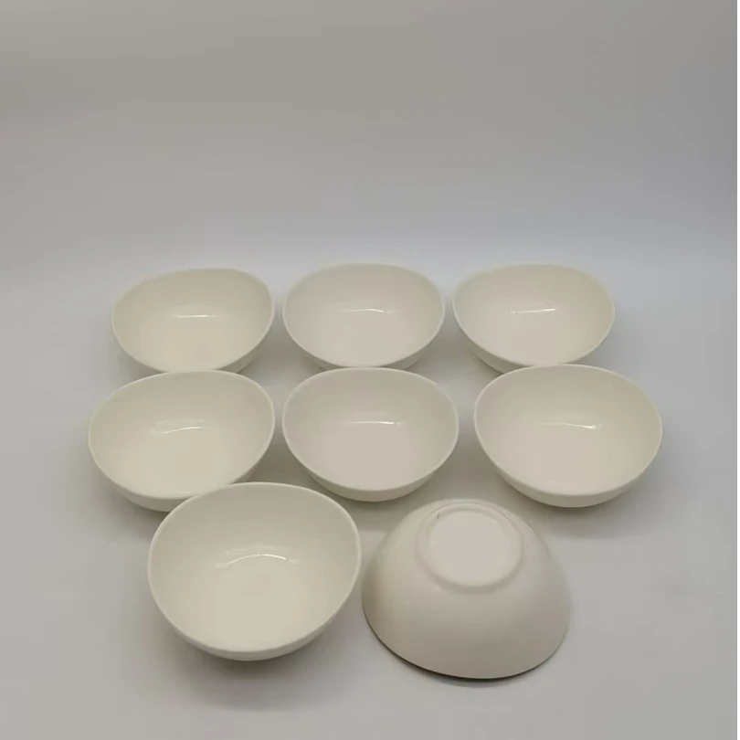 5851 酱料碟8个（微瑕，长9.5，宽9，高3.5）陶瓷餐具B13