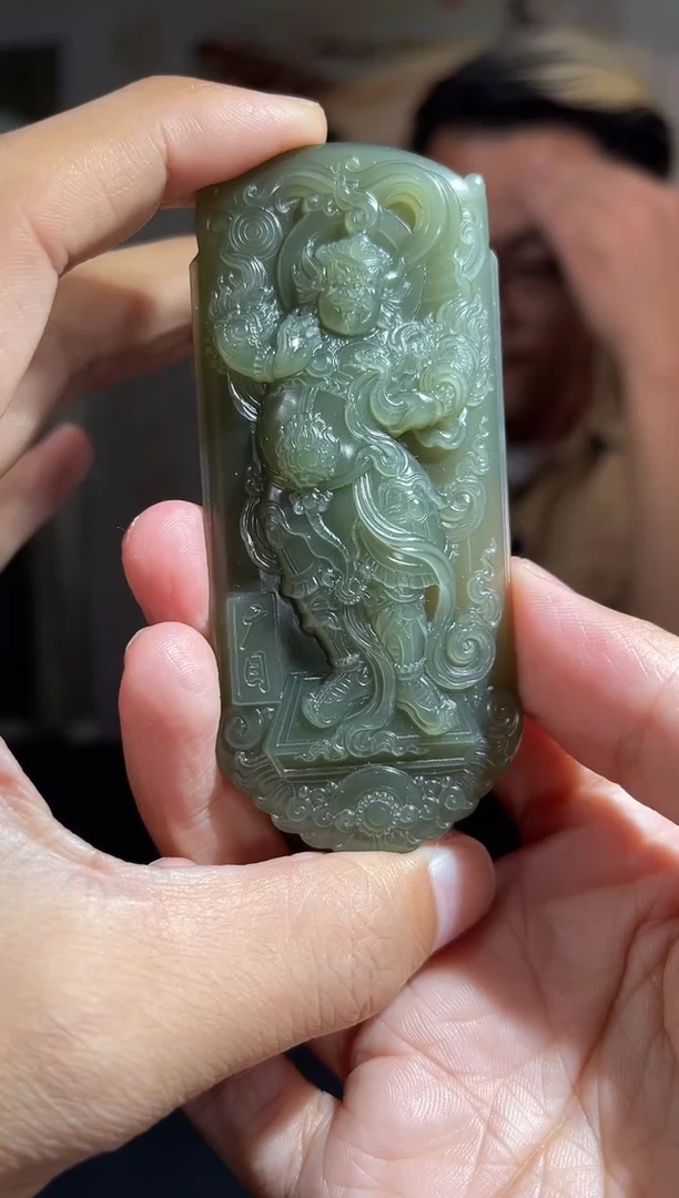 吊坠(不含链)未镶嵌和田玉天王 tg