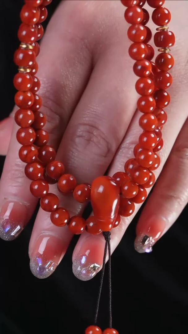 【闪购商品】南红玛瑙手串未镶嵌设计@@SJF1799A