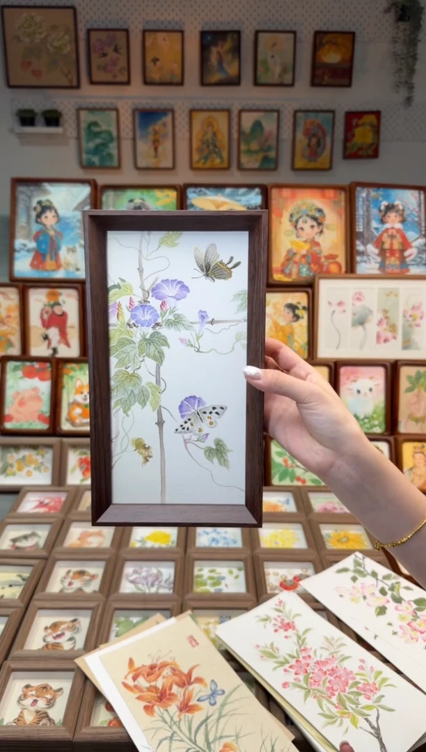 国画牵牛花 手绘国画27