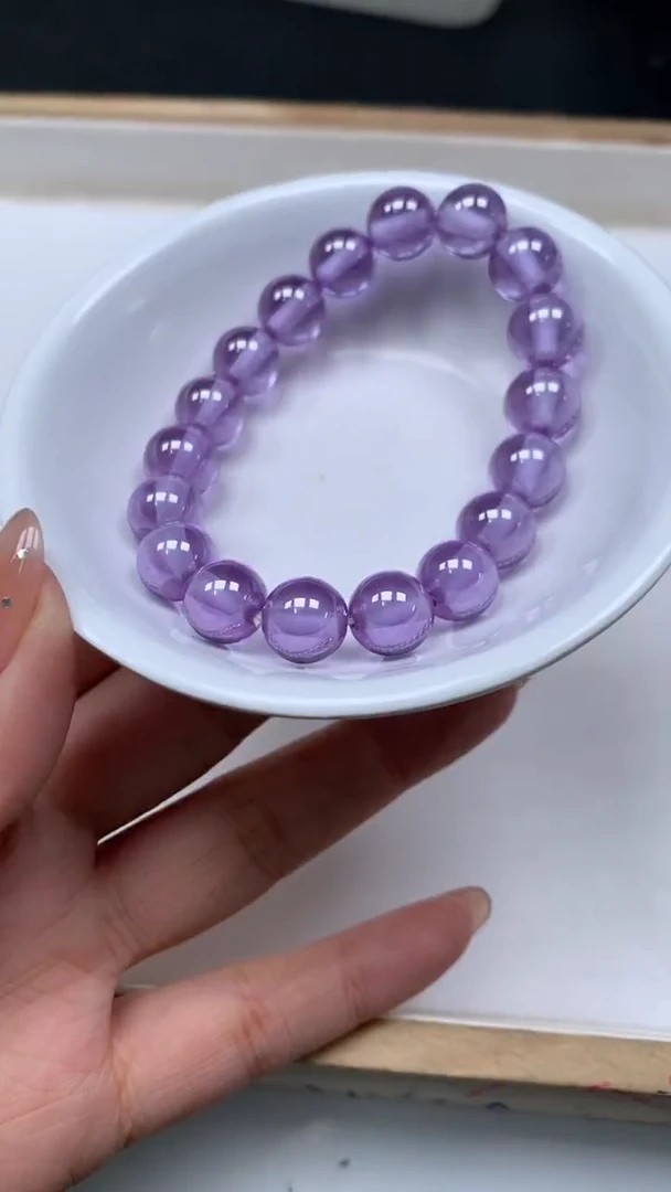 未镶嵌天然锆石散珠D495冰紫锆石10mm2个8.8元