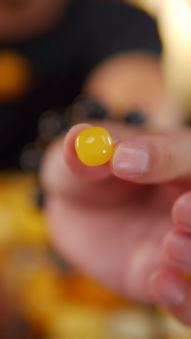 未镶嵌蜜蜡裸石焦皮老型珠14mm