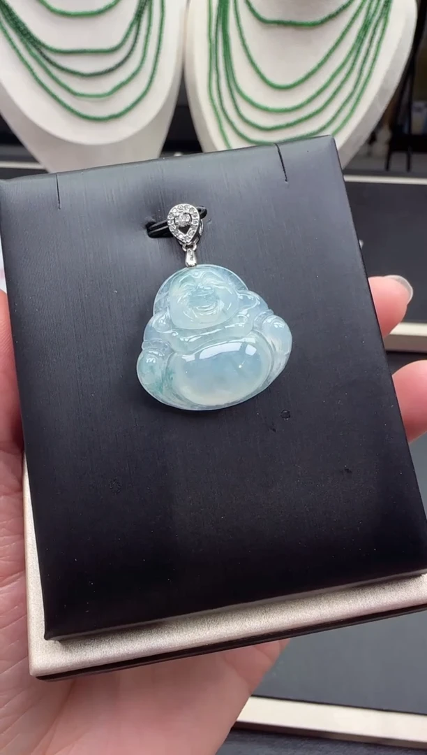 【闪购商品】翡翠吊坠(不含链)银S925镶嵌【海莎一口翠】翡翠挂件1