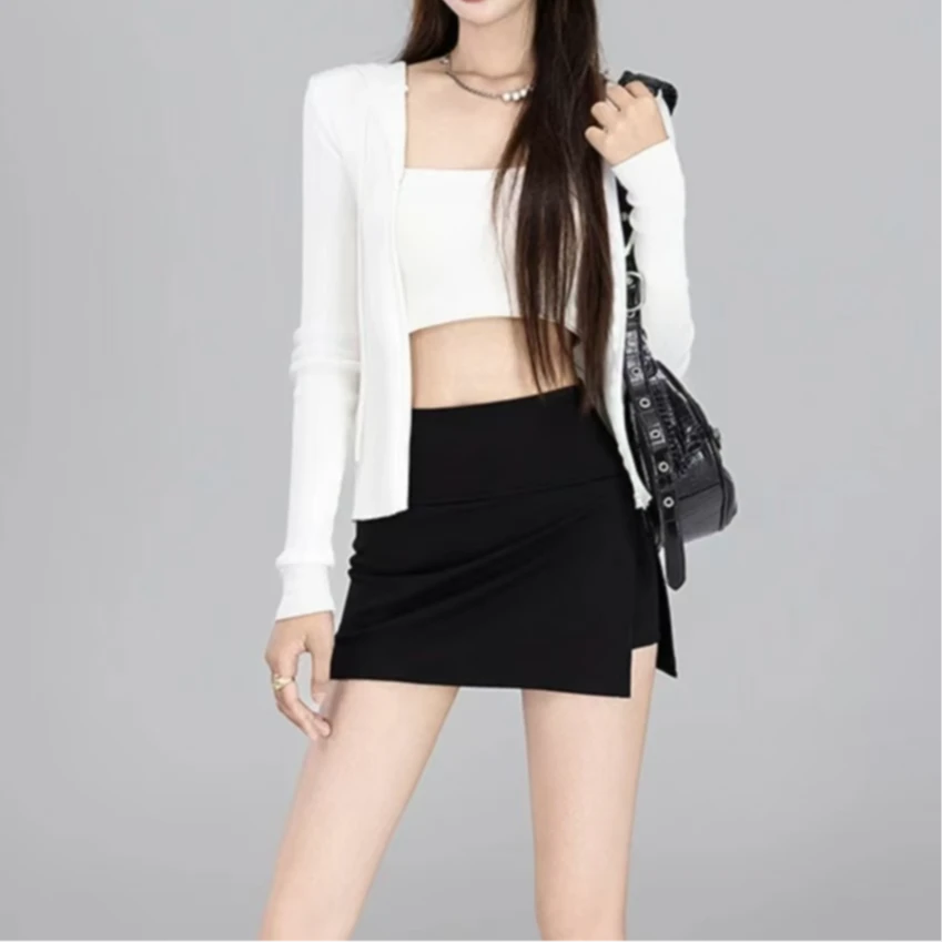 2025爆款运动夏季灰色防走光新款包臀裙百搭短裙女生晨跑半身裤裙