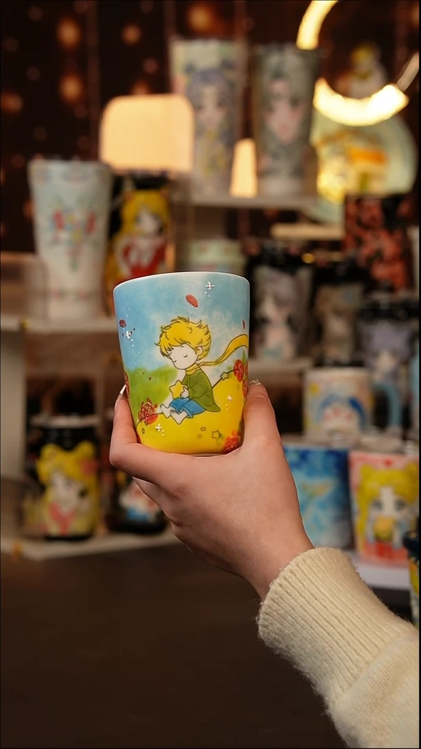 (玉泥）景德镇手工手绘文创陶瓷杯