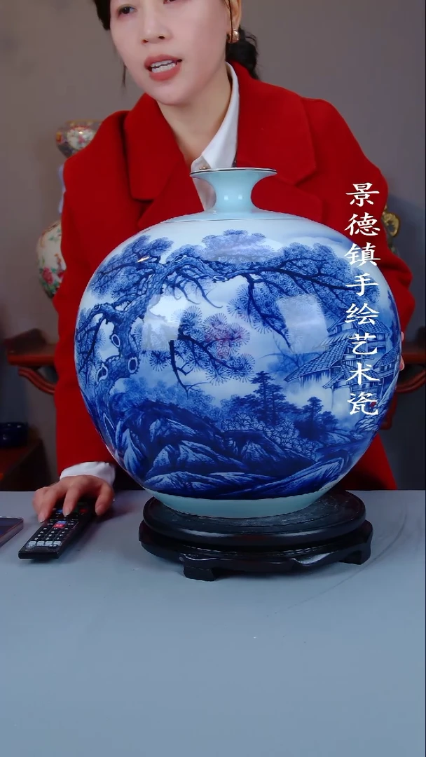 摆件陶瓷景德镇手工手绘陶瓷摆件72