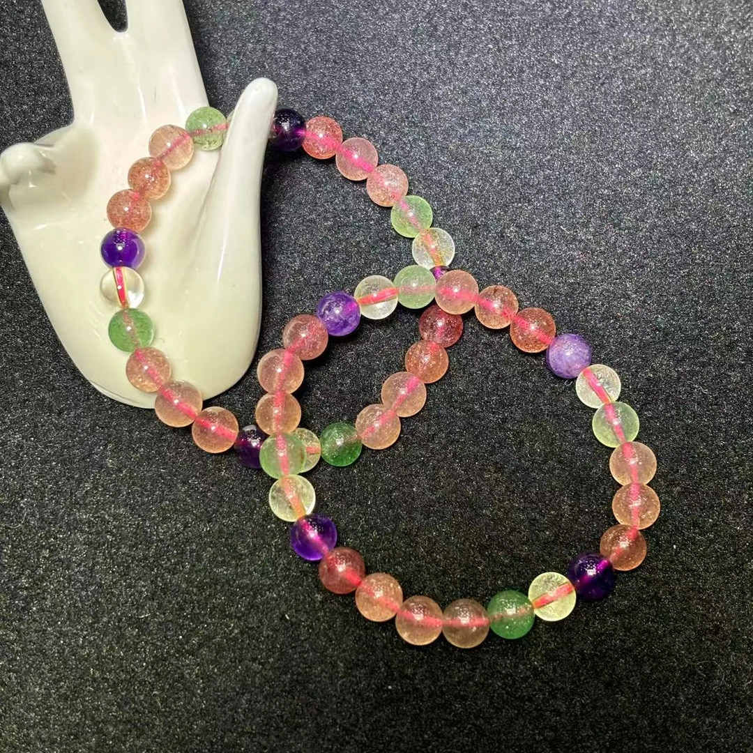 C3922-极光23幽灵多宝水晶手串-卡9左右-多样性只发一件