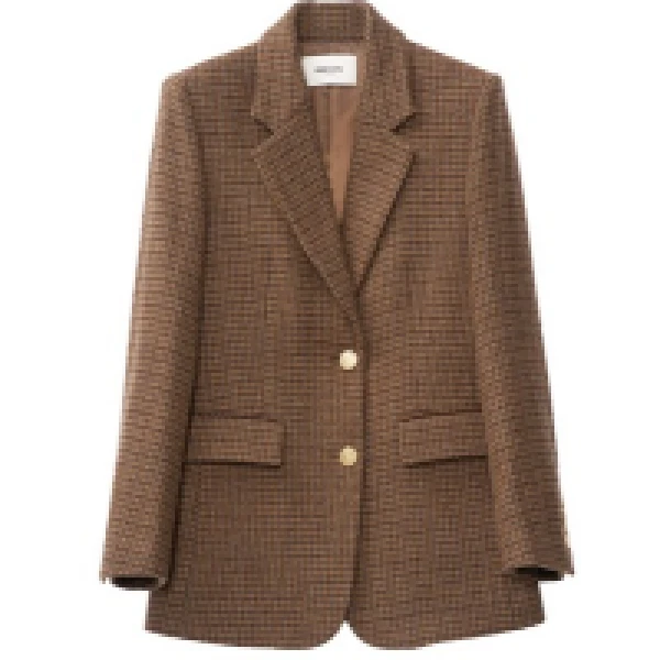 044大衣ED43DYH202咖格剪标出货