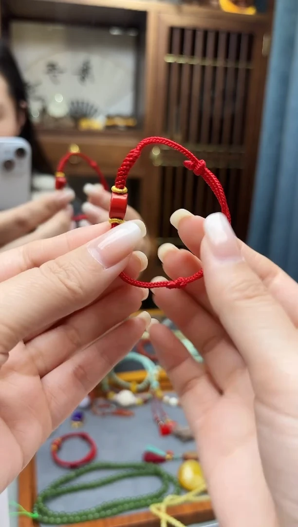 天然辰砂朱砂猴手绳XZYW