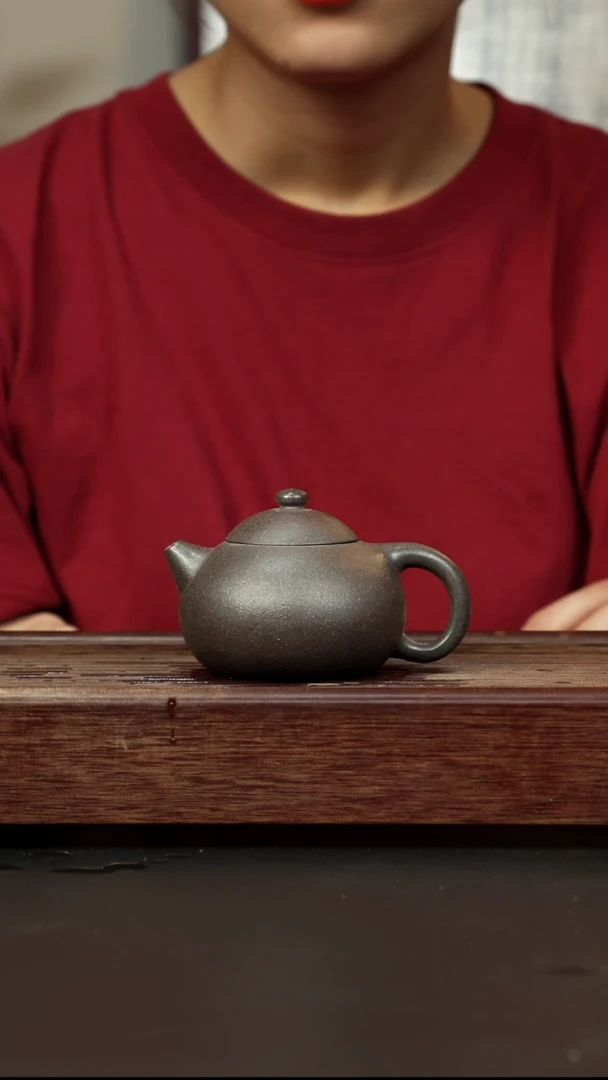 紫砂茶壶百年岩中泥 文旦