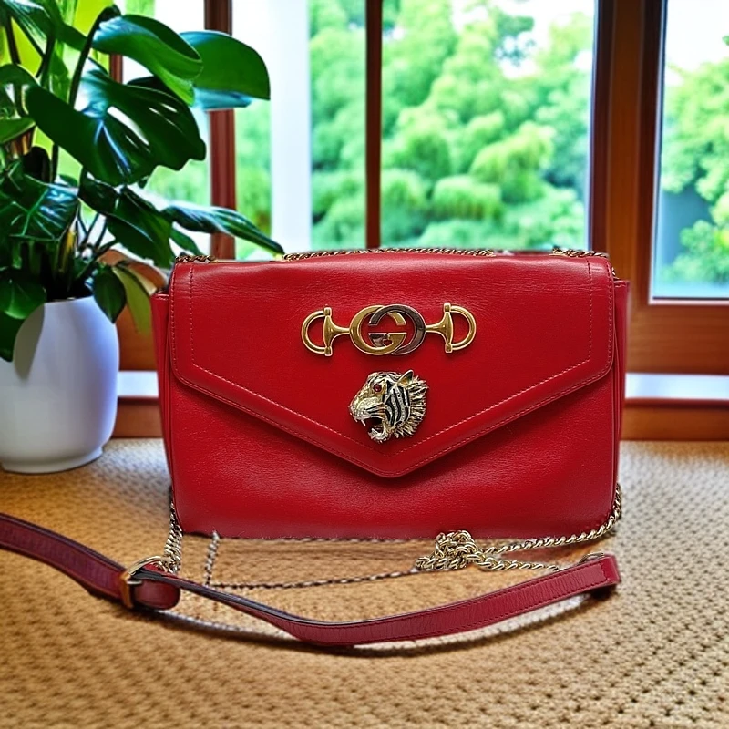 95新 GUCCI/古驰 虎头链条包1190 3088