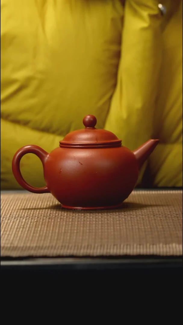 紫砂茶盏朱泥水平110CC