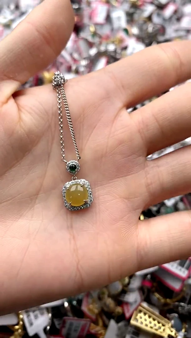 【闪购商品】翡翠戒指银S925镶嵌6666666     8