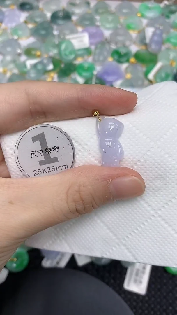 颈饰18K金镶嵌翡翠 111111111111