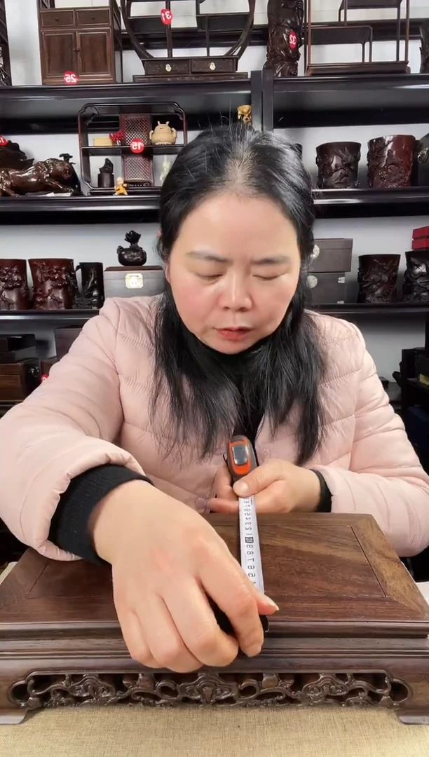 木灵芝长方老李红木工艺品