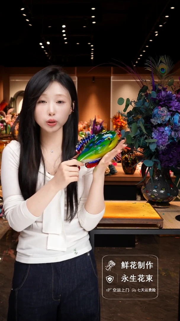 瓶手工花器花束空运包邮送货上门-以图片为准