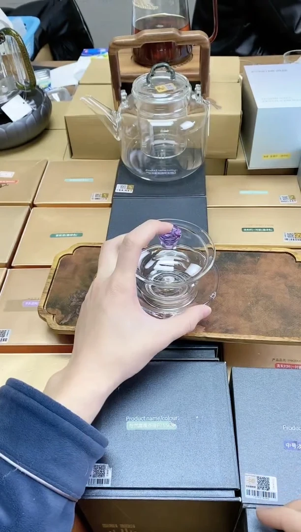 【闪购商品】禾器沁莲盖碗浅紫色（无包装）