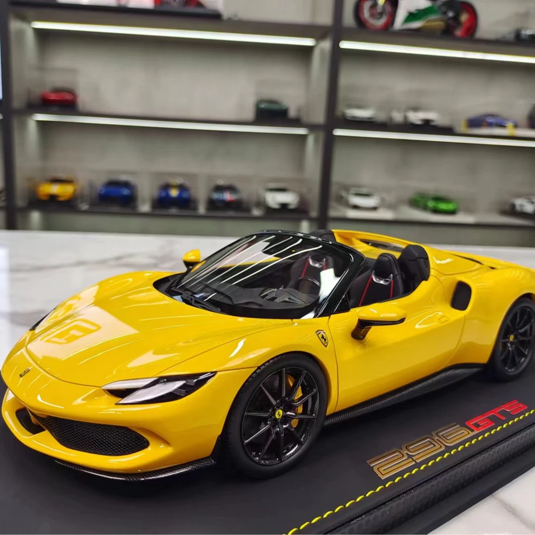 BBR 1/18 法拉利 Ferrari 296GTS 敞篷跑车树脂收藏汽车模型