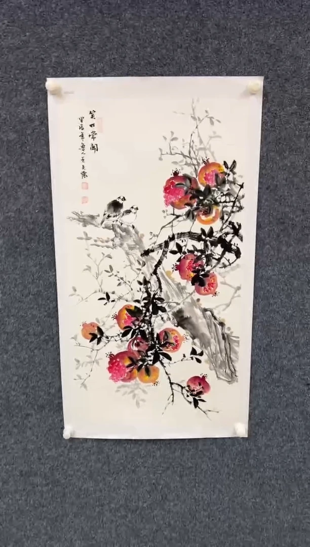 【闪购商品】国画1.20-王夫怀-三尺花鸟-003