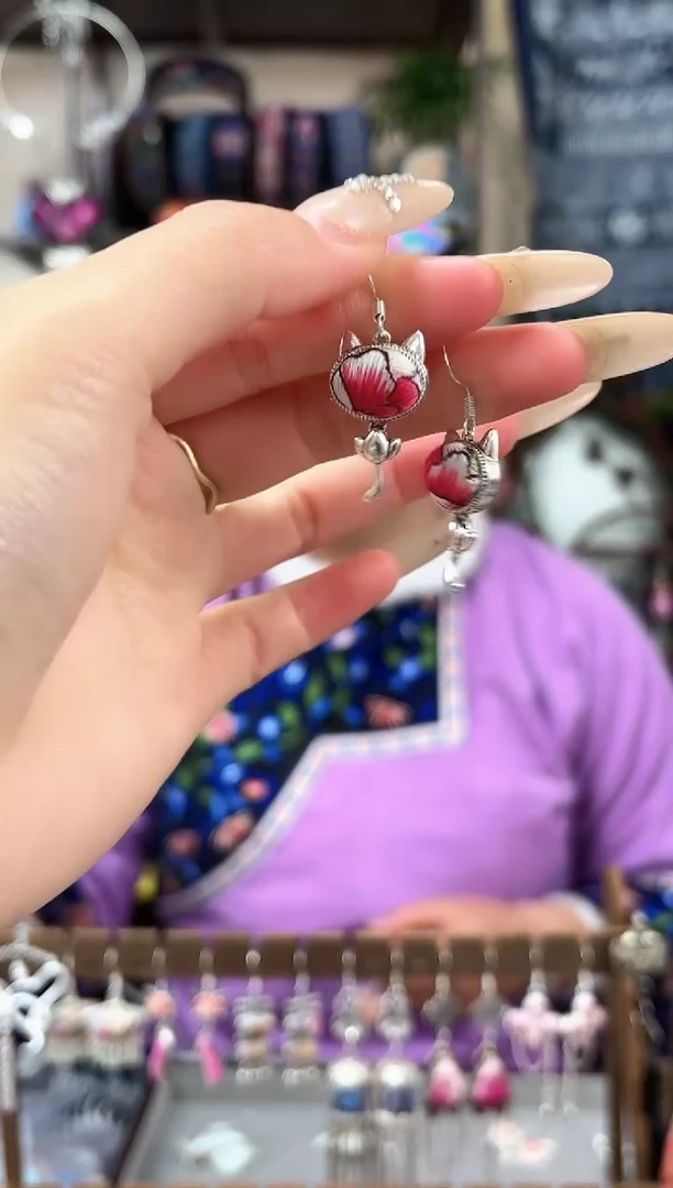 织绣民族风非遗老绣苗银饰品011