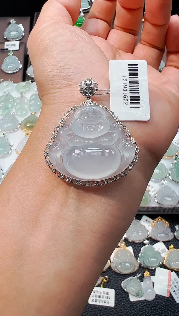 吊坠(不含链)未镶嵌翡翠佛公吊坠1602