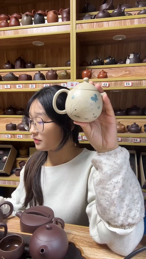 茶壶紫砂本山绿260cc左右龙蛋