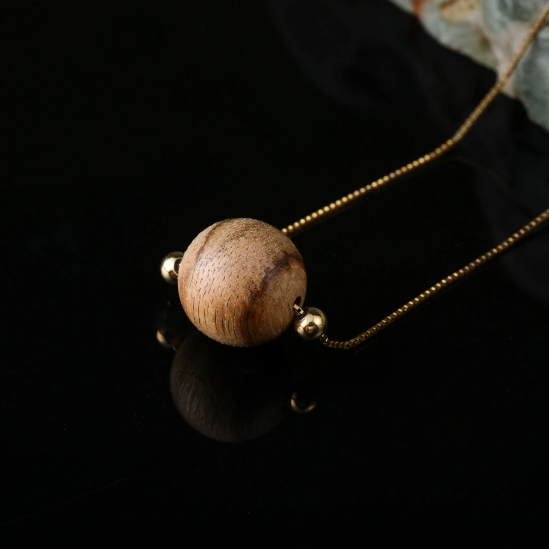 沉香【意婵】《书雅》（11mm）天然高品达拉干沉香转运珠项链-913446