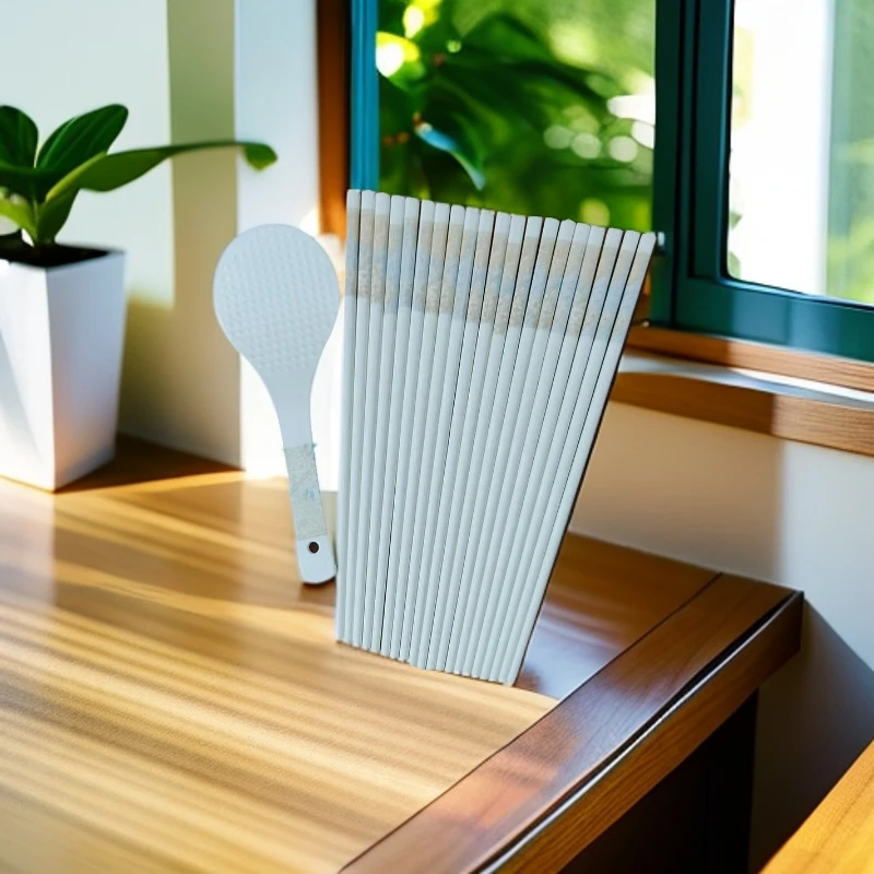 景德镇陶瓷筷子10双+陶瓷米饭勺008