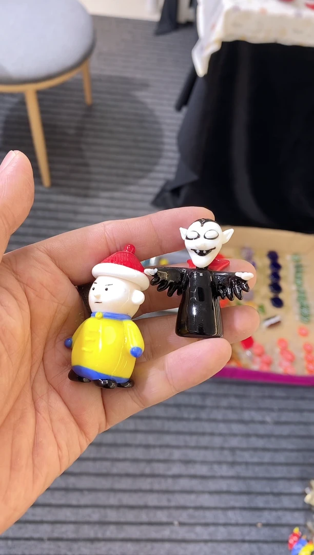 琉璃手工艺品2件摆件