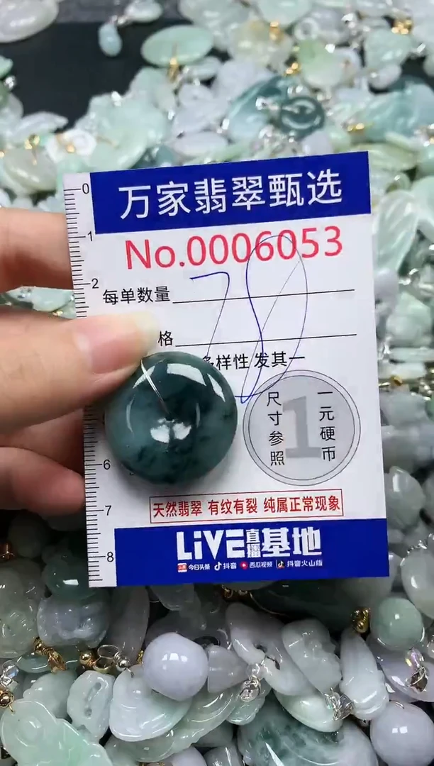 吊坠(不含链)未镶嵌翡翠6053