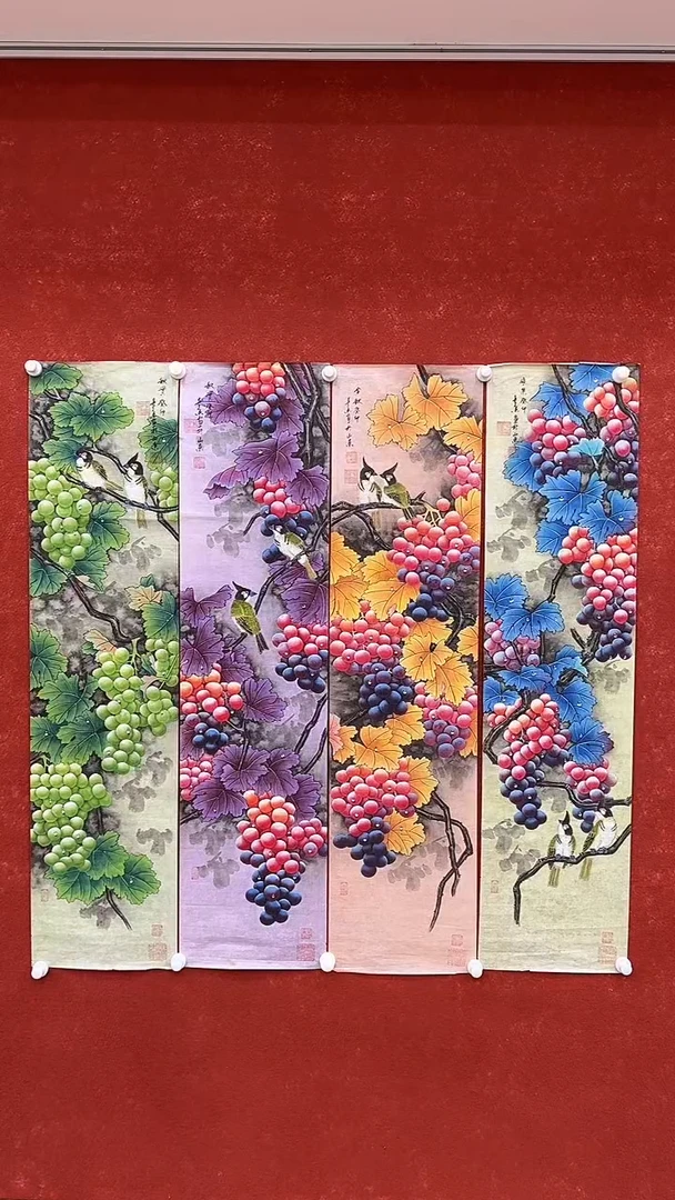 国画3.28-XY-黄春香-条屏-B042