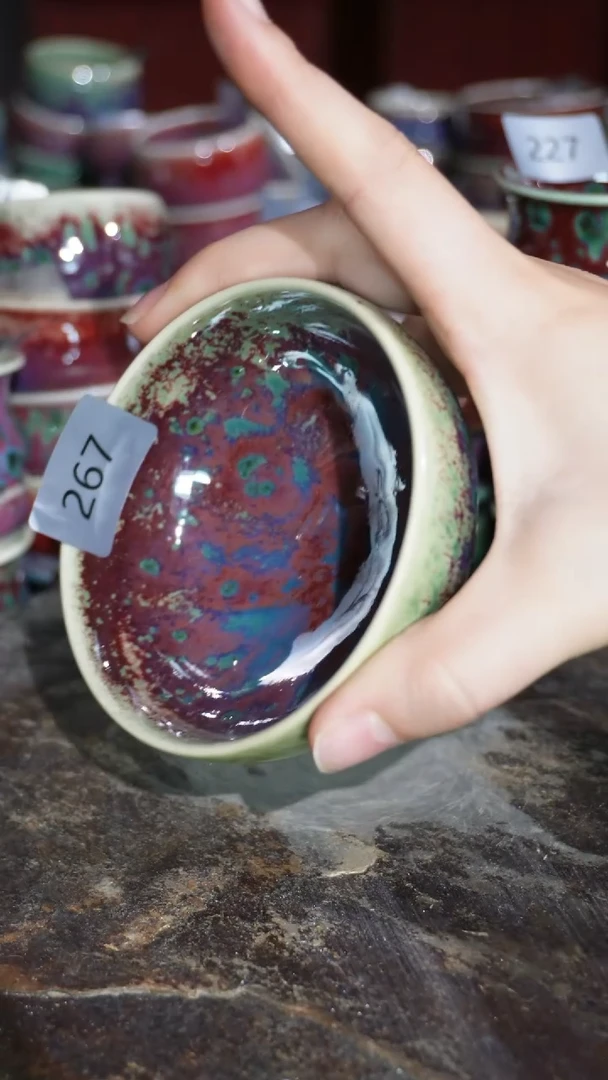 摆件精品窑变钧瓷茶器