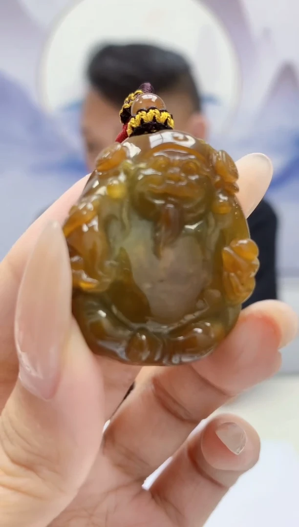 定制翡翠未镶嵌4969xx-毛货挂件86