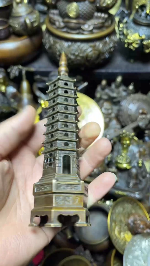 9层文昌塔精品铜器点击下单