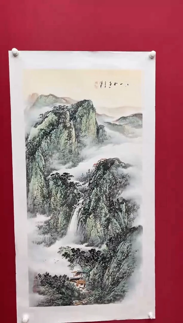 【闪购商品】国画吴-荣宝原作山水/无框/W带荣宝书