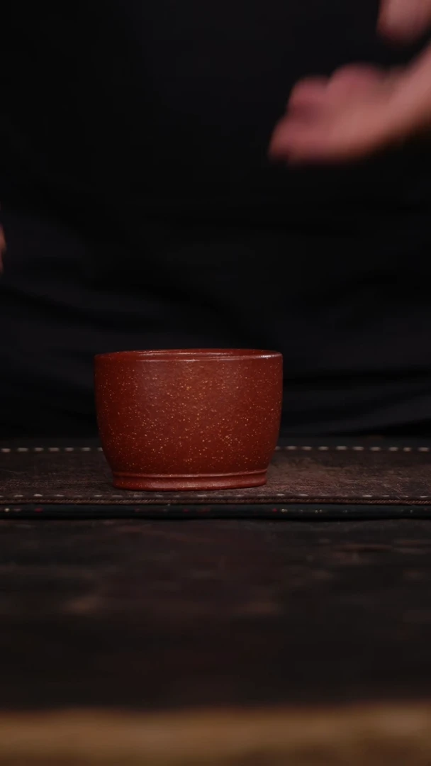 茶杯紫砂非遗茶器-红降坡