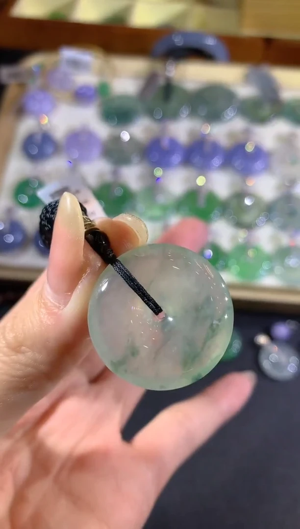 翡翠未镶嵌吊坠(不含链)41-扣子