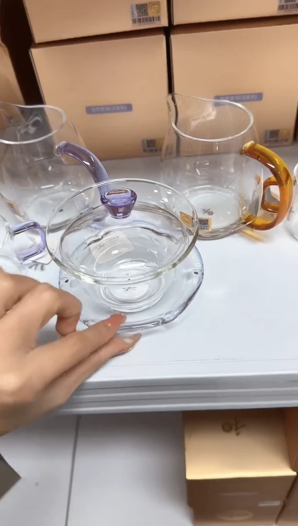 【闪购商品】@@禾器禅语盖碗浅紫色
