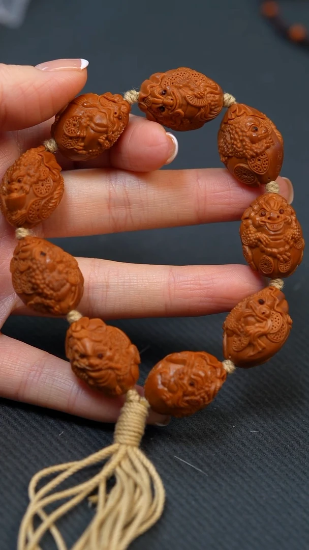 【闪购商品】橄榄核手串金蟾招财