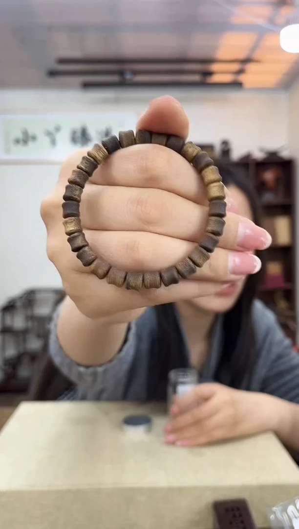 乌木类 370海南香木竹节单圈串木木